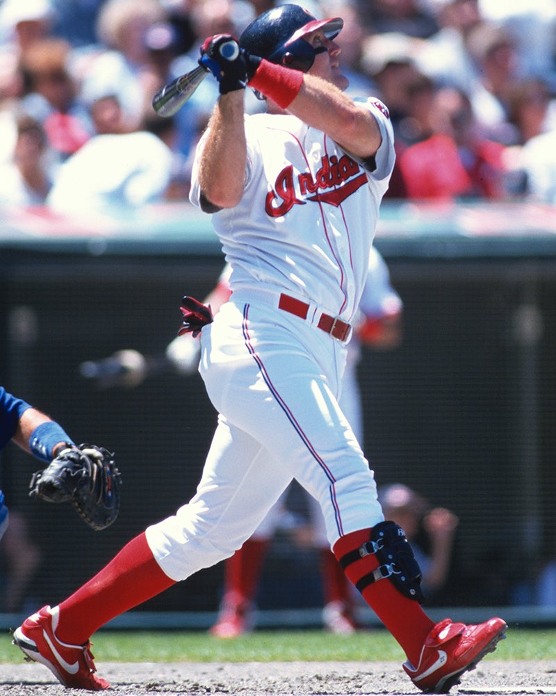 Jim Thome bats for Cleveland